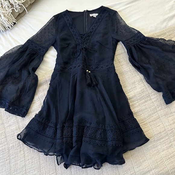TwoSisters Arella Dress - Navy Blue Size XS - Picture 8 of 13